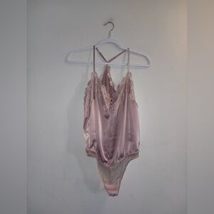 Abercrombie & Fitch Satin Lace Bodysuit
